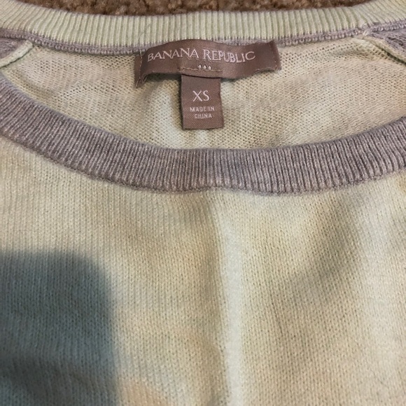 Two-tone Mint Green & Gray Sweater - Picture 2 of 2